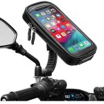 Support de t�l�phone pour moto �tanche rotation 360 moto scooter smartphone