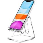 Support de tlphone portable en acrylique, support de bureau transparent portable, compatible avec phone15 ...
