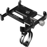 Support de t�l�phone pour v�lo / moto, aliaj en aluminium, 55 - 100mm, noir