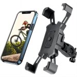 Support t�l�phone v�lo et moto universel - rotation 360� - pour smartphones 4. 5 - 6. 5 pouces