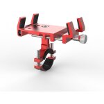 Support de t�l�phone de v�lo rouge, support de t�l�phone de moto en alliage d'aluminium support de t�l�phone ...