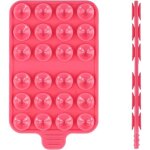 Support de t�l�phone � ventouse double face - �tui de t�l�phone � ventouse en silicone - poign�e mains ...