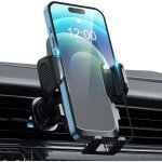 Support telephone voiture grille a�ration, rotatif � 360�, porte telephone voiture avec un bouton de ...
