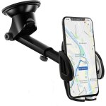 Support telephone voiture tableau de bord [2 en 1] rotation 360� universel support portable voiture ventouse ...