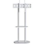 Support tv sur pied pour ecran de 40 � 75 pouces, art design meuble tv avec etag�re marbre, support led ...