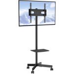 Support tv sur pied universel pour televisions de 23 a 60 pouces chariot tv hauteur reglable a 3 niveaux ...