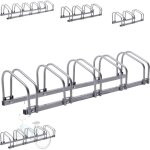 Arebos - supports � v�los pour 5 v�los supports multiples avec distance entre les roues de 21cm supports ...