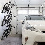Support de v�lo � fixer au mur en acier, 3 pi�ces (support de p�dalier, support de roues)