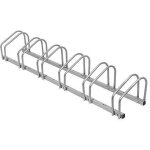 Support v�lo au sol pour 6 v�los montage au sol et mural avec largeur de pneu 35 - 55 mm support multiple ...