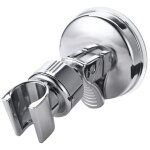 Support  ventouse de douche, abs, amovible, support mural, ventouse, rotation 360, argent