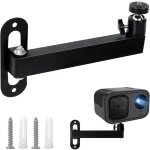Support videoprojecteur mural r�glable � rotation 360�, fixation en m�tal avec adaptateur 1 / 4  pour ...