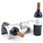 Support à vin mural 4 bouteilles, Étagère de rangement pour bouteille de vin en acier inoxydable porte ... Support à vin mural 4 bouteilles, Étagère de rangement pour bouteille de vin en acier inoxydable porte ...