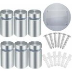 Support vis publicit� en acier inoxydable 25pcs standoff publicit� entretoise murale fixations montage ...