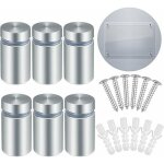 Support vis publicit� en acier inoxydable 25pcs standoff publicit� entretoise murale fixations montage ...