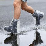 Sur - bottes imperm�ables et transparentes, 30 x 39 cm, lot de 10, jetables, pour hommes et femmes, chaussures ...