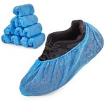 Surchaussures jetables 100 pieces, couvre chaussure impermeable avec �lastique ajustable, sur chaussure ...