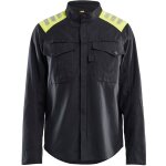 Surchemise de travail retardant flamme inh�rent 4409 - noir / jaune 4xl