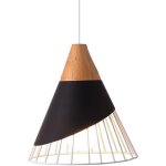 Suspension cage en art du fer style industriel vintage � led, ampoule e27, luminaire r�tro pour loft, ...