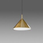 Millumine - suspension conique laiton barbie diam. 30