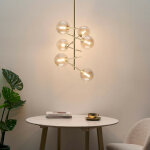 Kosilum - suspension design multi sphères ambrées - onolia Kosilum - suspension design multi sphères ambrées - onolia