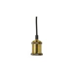 Suspension à douille dorée vintage e27 xanlite Suspension à douille dorée vintage e27 xanlite
