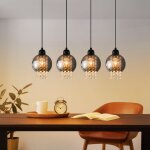 Suspension d'�clairage de table � manger - lampe suspendue salon e27, lampe de table � manger noire chambre ...
