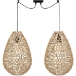 Suspension beige etel de 28 cm ? lampe suspendue design par atmosphera cr�ateur d'int�rieur