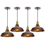 Suspension filaire design rtro 27cm lustre suspension vintage luminaire pour escalier chambre rouille ...