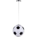 Jamais utilis] suspension de football pour chambre d'enfant, boule de verre suspendue, douille e27, ...