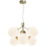 Nordlux - suspension ivona 6 - spot verrerie laiton, h. 44. 5 - ip20 - e27 / intrieur