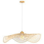 Rendez - vous d�co - suspension d75 cm en bambou avec fil blanc - jipi