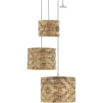 Aubry gaspard - suspensions en jonc de mer (lot de 3)