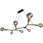 Suspension josefine 7 - spot mtal noir, h. 4. 4 - ip20 - e27 / nordlux intrieur