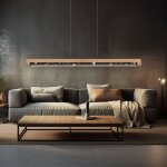 Suspension, lampe en bois, lampe de table � manger, lampe de salon, lampe de cuisine, m�tal, aluminium, ...