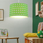 Suspension lampe pour enfant lampe pour chambre d'enfant plafonnier salle de jeux, m�tal blanc vert, ...