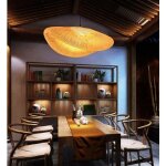 Suspension lampe pendentif tissage vintage lampe bambou et rotin naturel tiss suspendu creative nostalgique ...