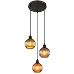 Suspension 3 flammes lampe de table  manger lampe de salon en verre lampe suspendue, verre ptrole, ...