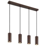 Suspension lampe de table  4 flammes bronze, aluminium mtal, 4x gu10, lxlxh 61x6x120 cm