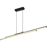 Suspension lampe de table � manger lampe de salon led opale noire h 120 cm