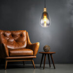 Suspension lampe de table à manger suspension lampe de salon, verre métal fumé noir, douille 1x e27 dxh ... Suspension lampe de table à manger suspension lampe de salon, verre métal fumé noir, douille 1x e27 dxh ...