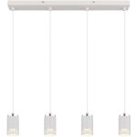 Suspension lampe de table � manger lampe suspendue blanc chrome lampe de salon h 120 cm