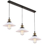 Suspension luminaire 3 t�tes e27 luminaires en m�tal fer , lustre abat - jour lampes suspendus vintage ...