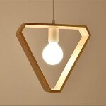 Suspensions luminaires cr�atif industrielle bois plafonnier moderne luminaire lumiere e27 contemporain ...