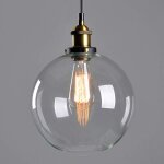 Suspension luminaire industrielle intrieur vintage rtro e27 edison culot lustre abat - jour en verre ...