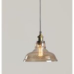 Suspension luminaire industrielle vintage plafonniers lustre edison lampe suspensions verre ambre d