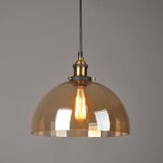 Suspension luminaire industrielle vintage plafonniers lustre edison lampe suspensions verre ambre e