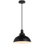 Axhup - suspension luminaire industrielle vintage r�tro e27 29cm plafonnier lustre abat - jour m�tal ...