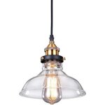 Suspension luminaire industrielle vintage r�tro verre lustre lampe suspendue edison culot e27 �clairage ...