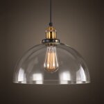 Suspension luminaire d'intrieur industriel e27 plafonnier en verre noir lustre rtro pour chambre cuisine ...