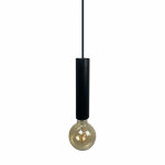 Suspension lumineuse ajustable et cylindrique m�tal noir - tigi 4942
